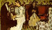 Paul Cezanne Girl at the Piano USA oil painting artist